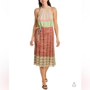 KNITSS Coral Dress in Multicolor, Size Medium